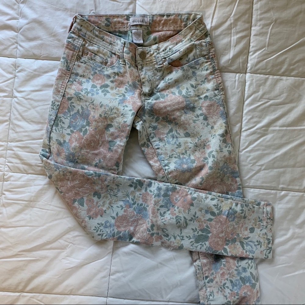 Floral Skinny Jeans
